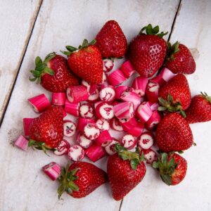 Raspinha de tacho Sabor Morango